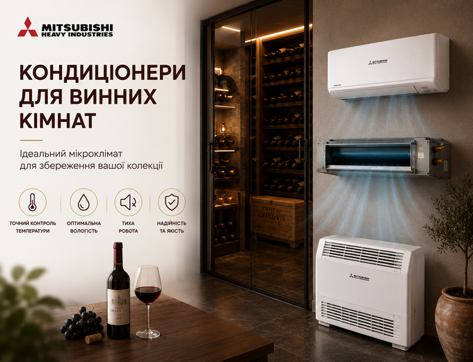 Кондиціонери для винних кімнат
