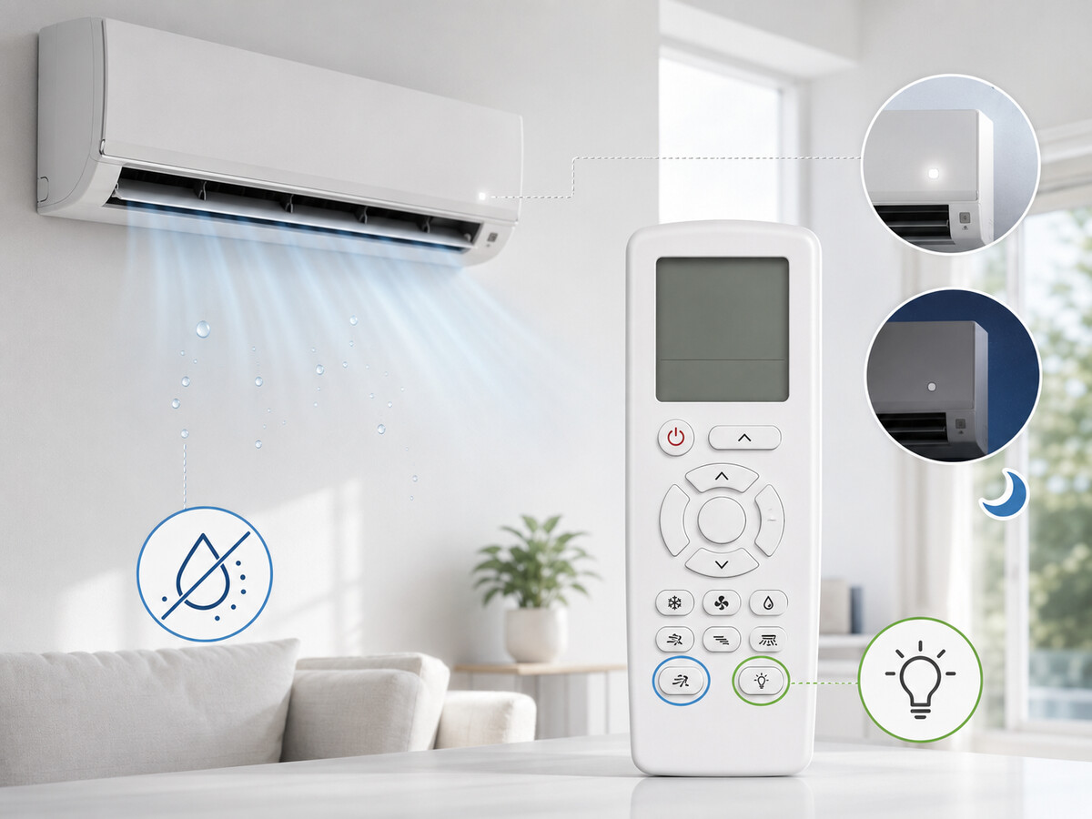 Функція LIGHT на пульті кондиціонера